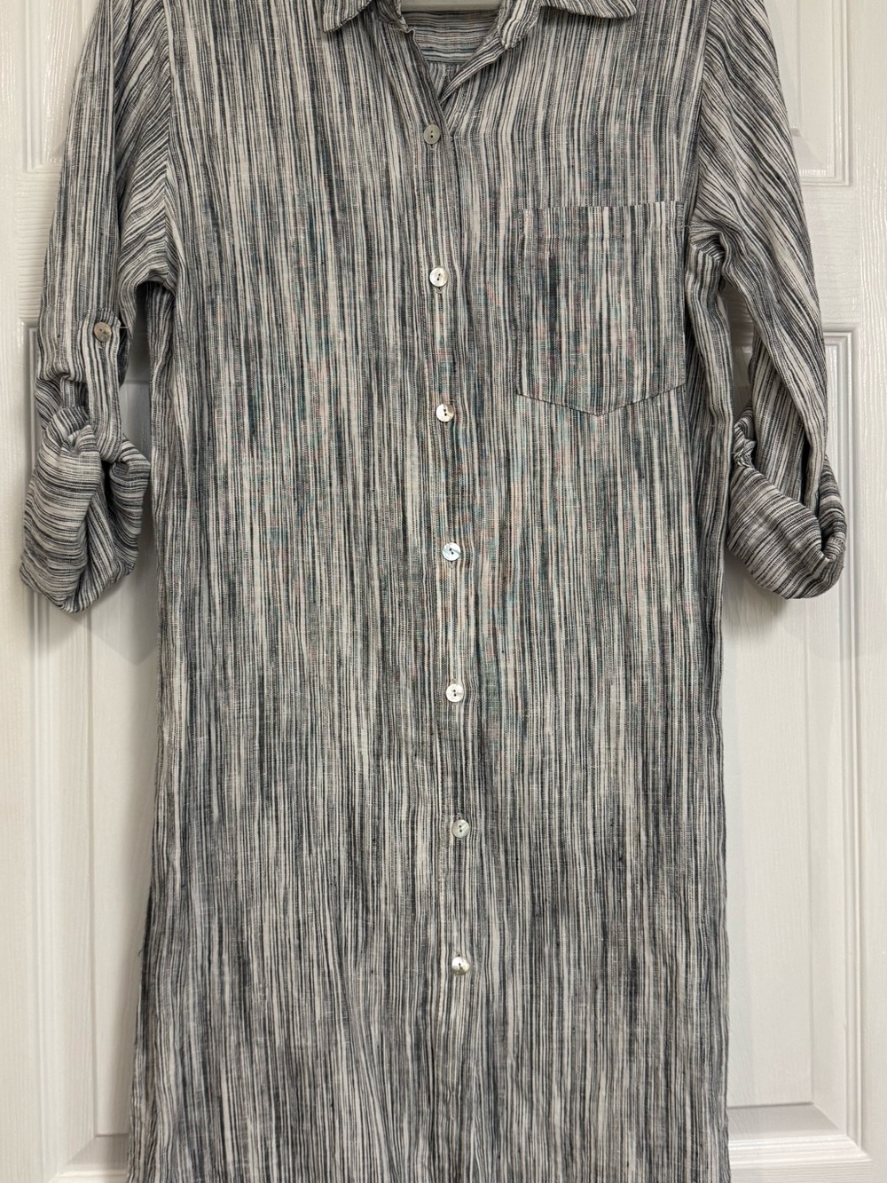 Karen Kane Multi-Stripe Shirt Dress